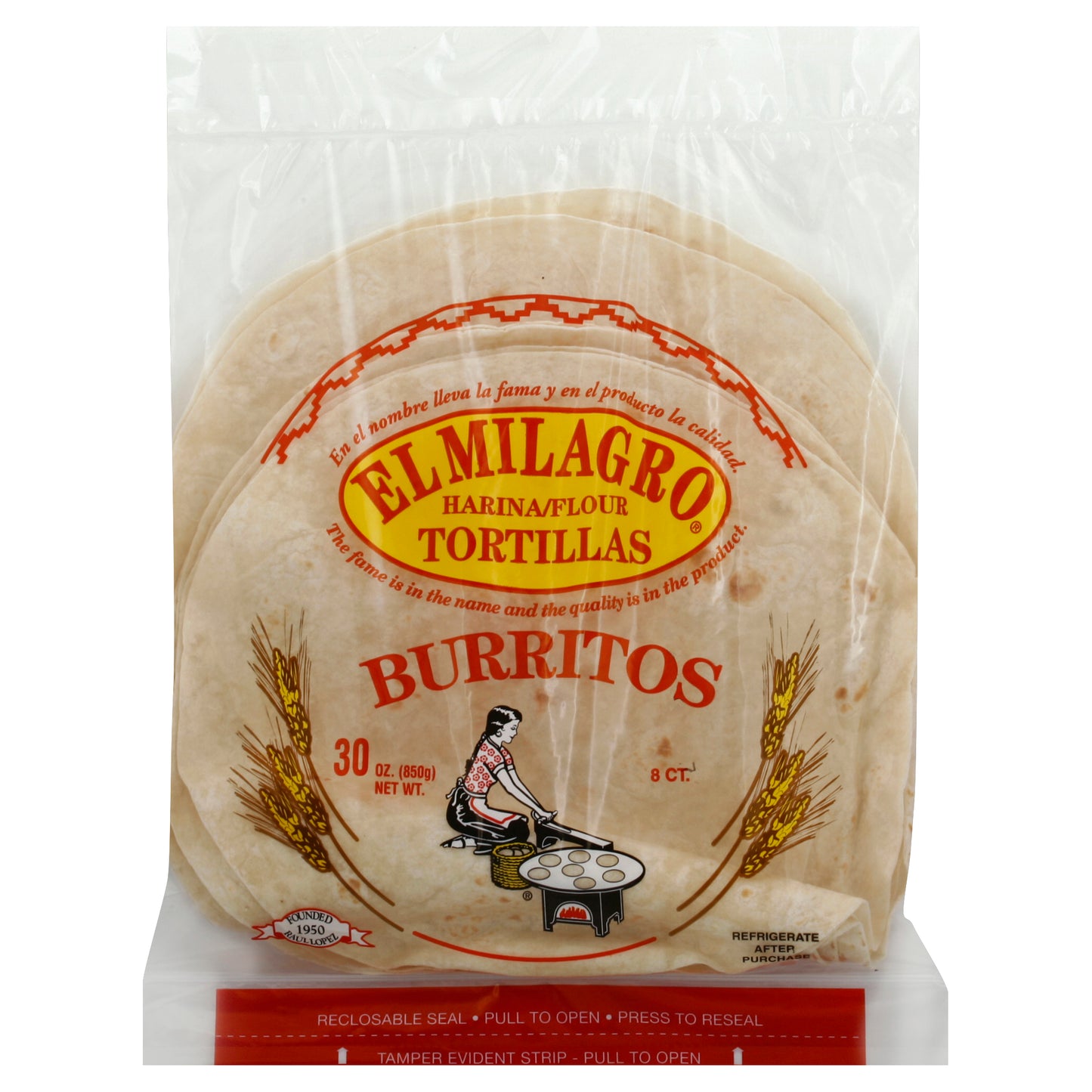 El Milagro Tortillas 8 ea