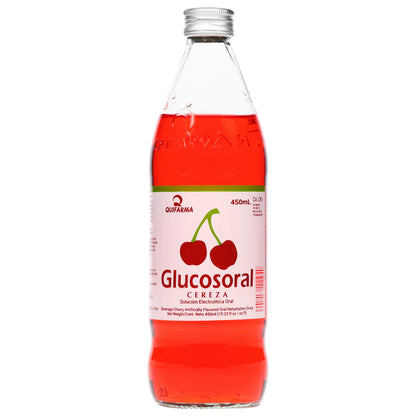 Bebida de rehidratación oral Glucosoral sabor cereza 450 ml