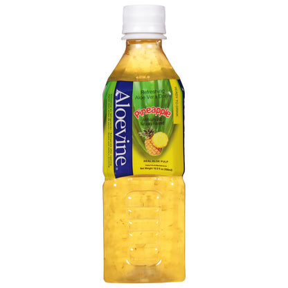 Bebida refrescante de piña y aloe vera Aloevine de 16.9 onzas líquidas