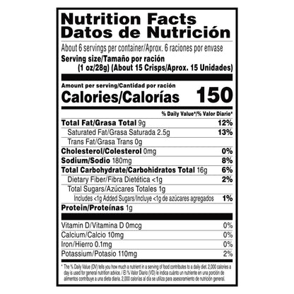 Pringles Salt & Vinegar Potato Crisps 5.5 oz