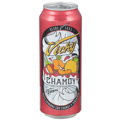 Cerveza Victoria Chamoy Vicky de 24 onzas líquidas