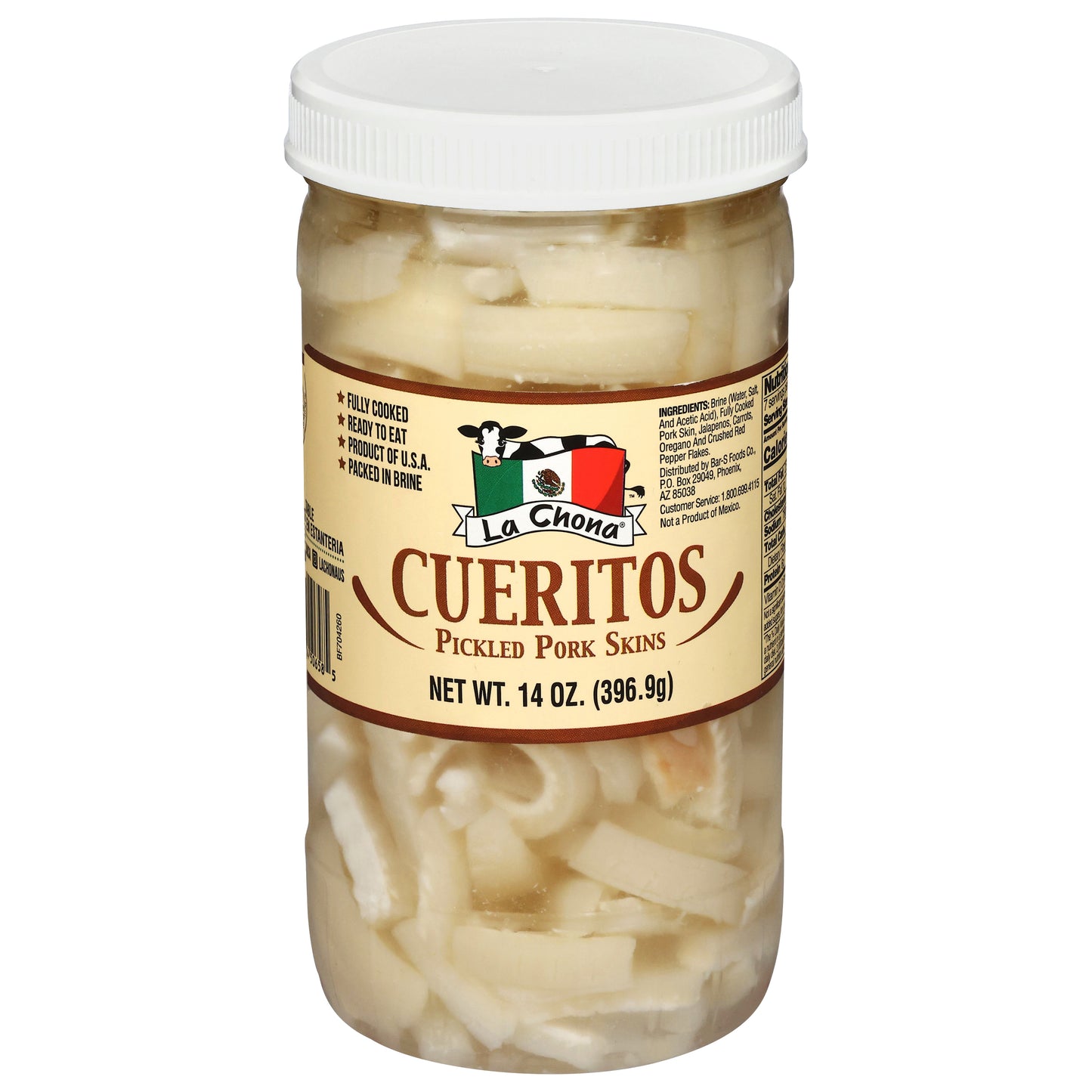 Piel de cerdo en escabeche La Chona de 14 onzas