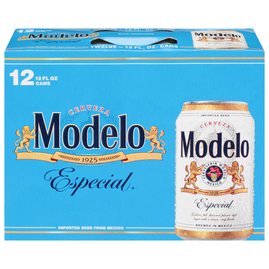 Cerveza Modelo Especial 12 Latas de 12 fl oz