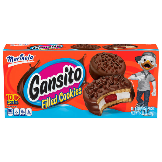 Galletas Rellenas Marinela Gansito 10 unidades