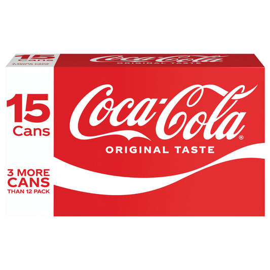 Latas de Coca-Cola, 355 ml (12 onzas líquidas), paquete de 15