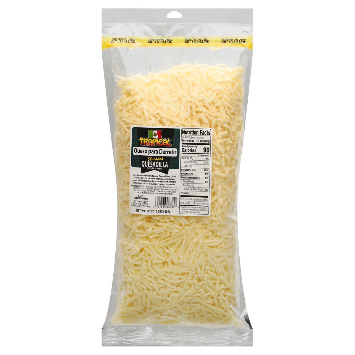 Tropical Shredded Quesadilla Cheese 32 oz
