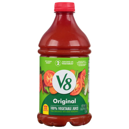 Jugo vegetal V8 Original 100% natural, botella de 1,35 litros (46 onzas líquidas).