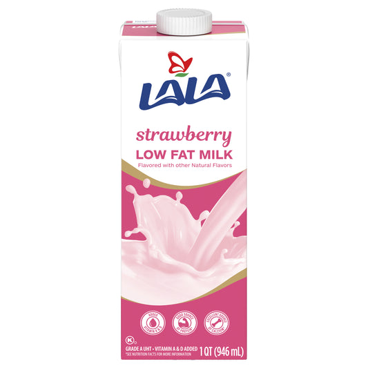 Leche de fresa baja en grasa Lala 1 cuarto de galón