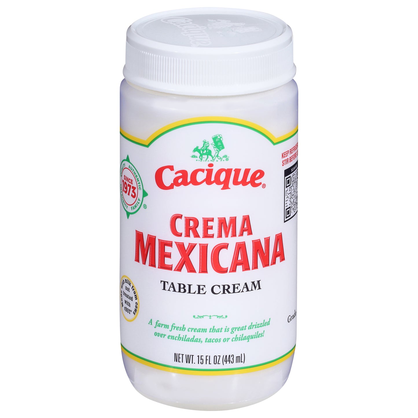 Cacique® Crema Mexicana Crema de Mesa 15 oz