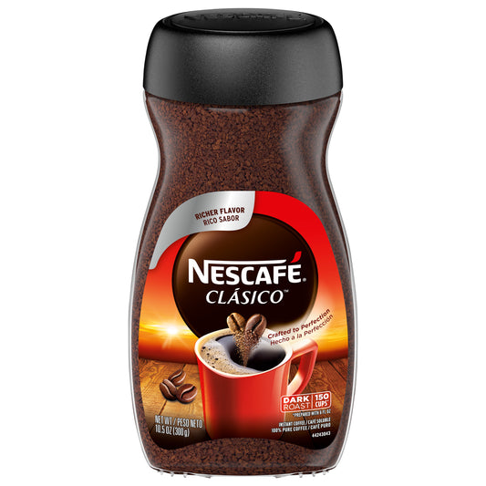 Café instantáneo Nescafé Clásico tostado oscuro de 298 g (10.5 oz)