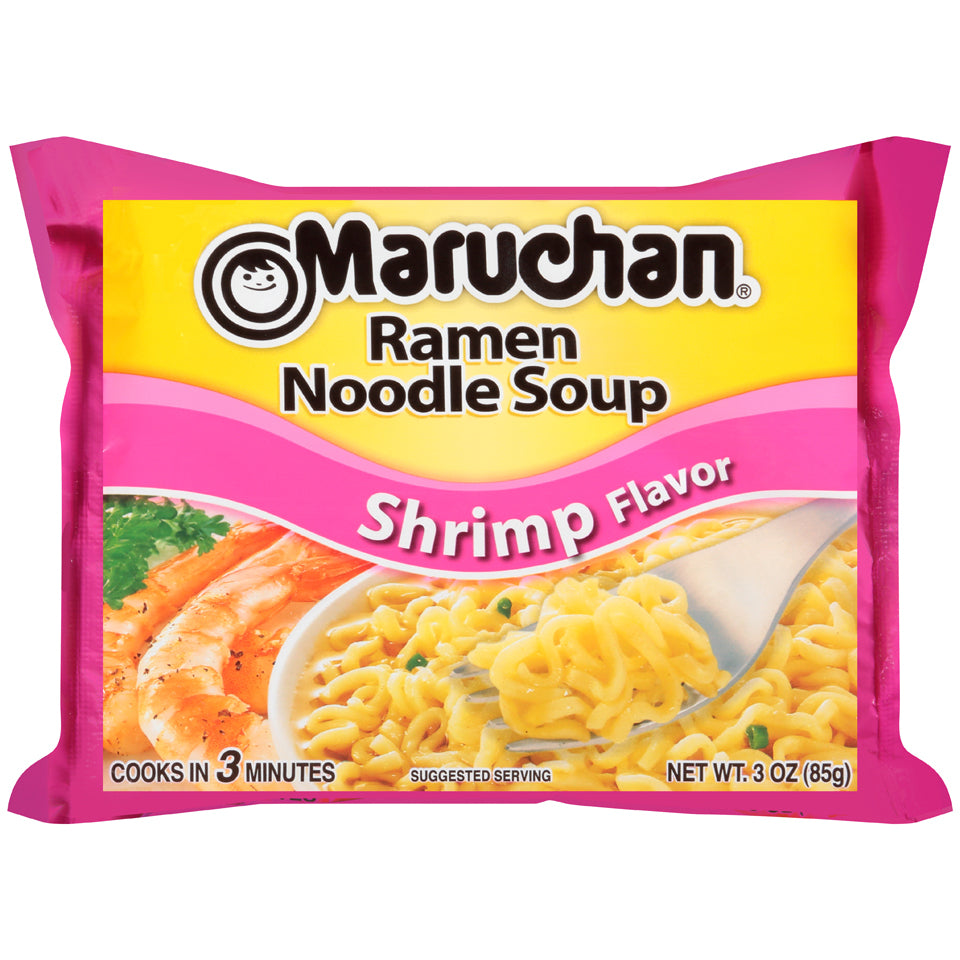 Sopa de fideos ramen con sabor a camarones Maruchan