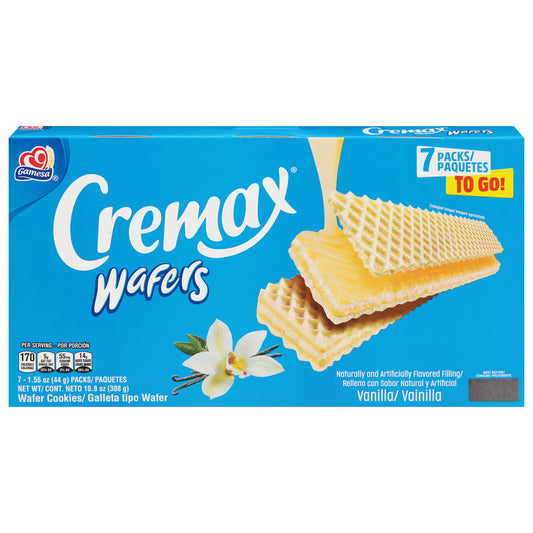 Galletas de oblea de vainilla Gamesa Cremax, 7 paquetes de 1.55 oz