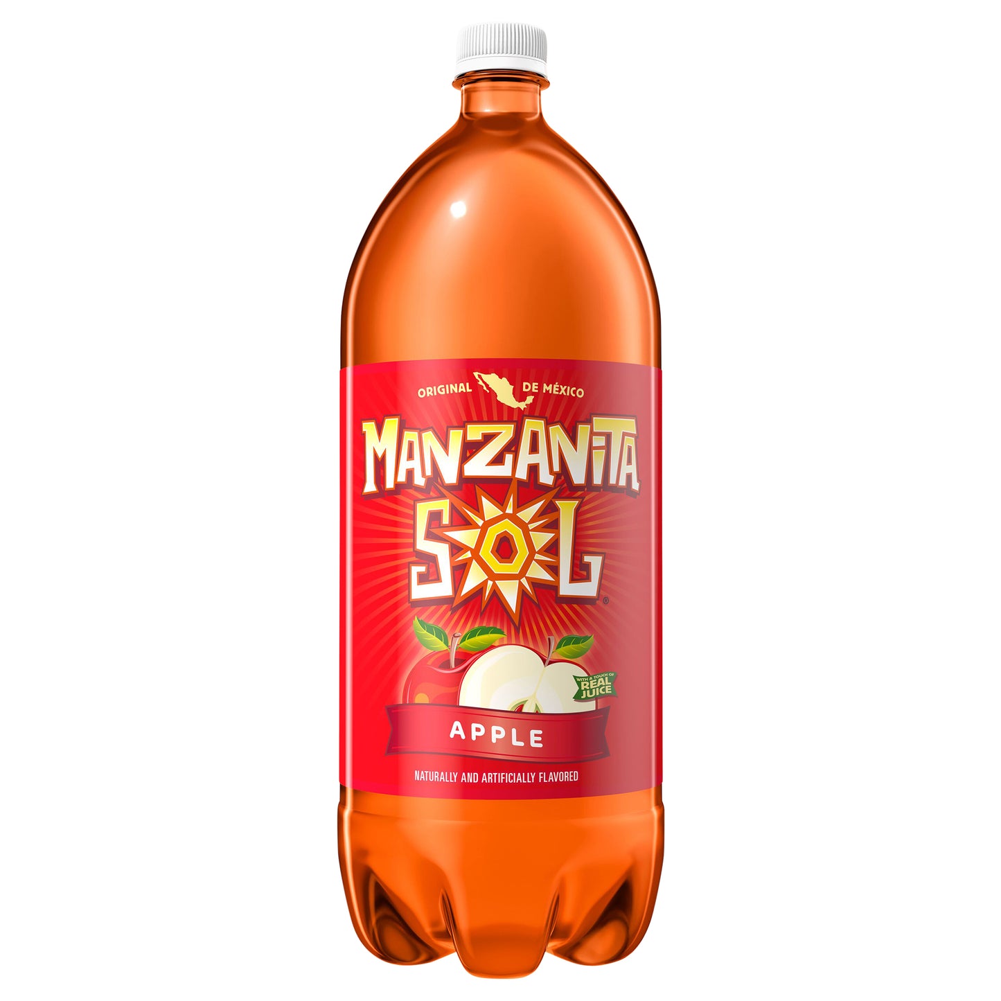 Refresco Manzanita Sol sabor manzana, con sabor natural y artificial, 2 L