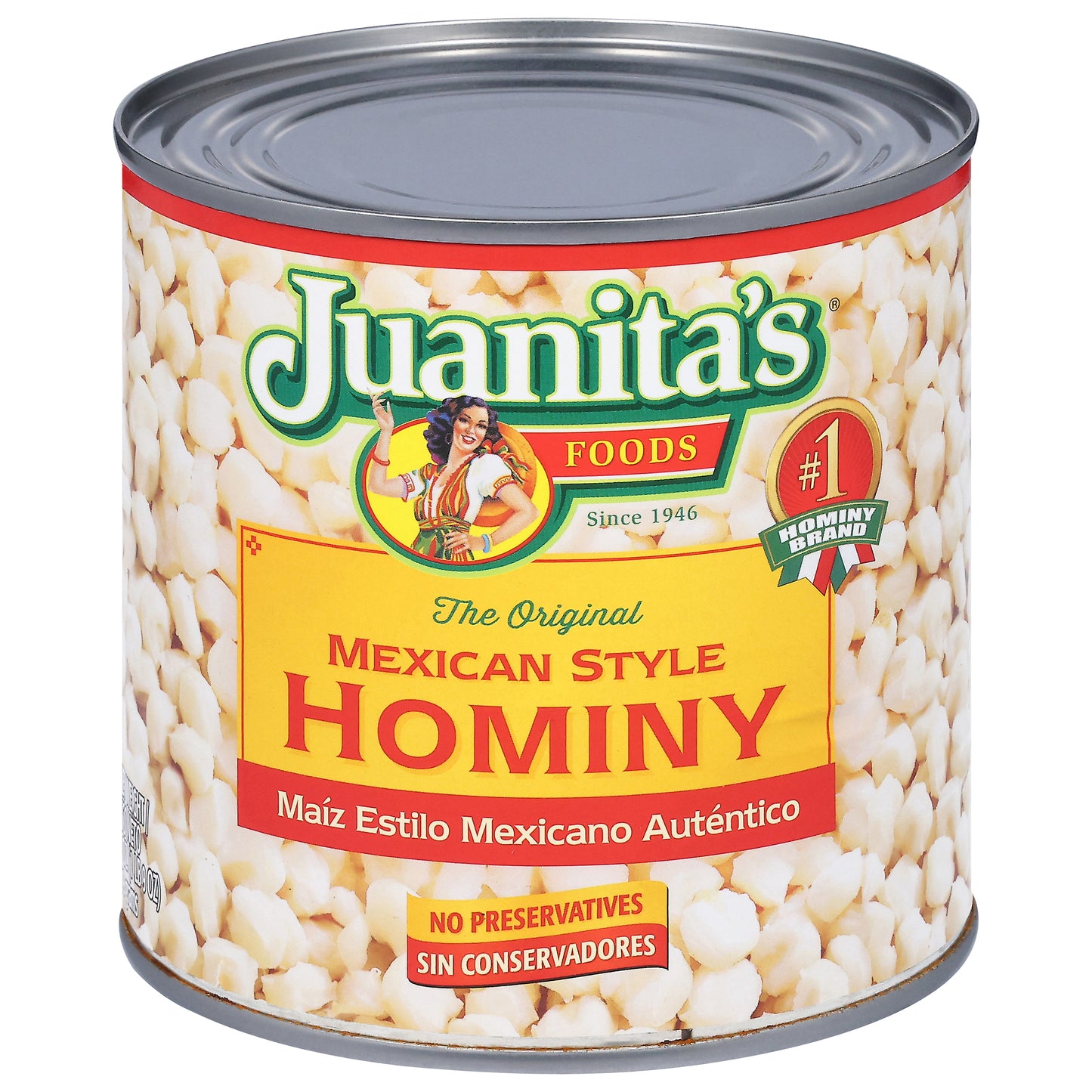 Hominy estilo mexicano original de Juanita's Foods, 25 onzas