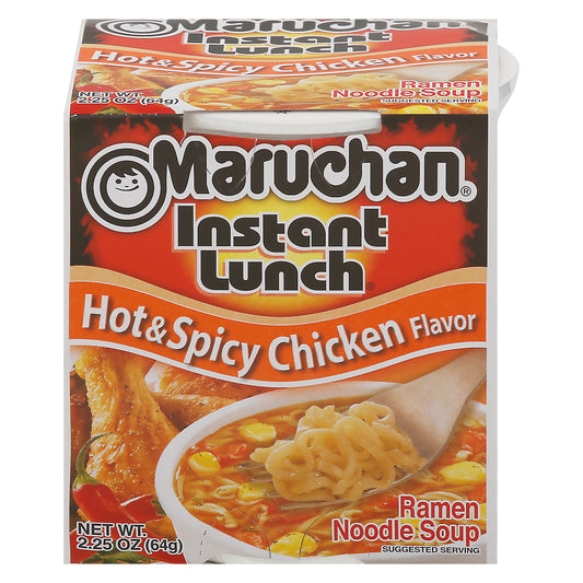 Sopa de fideos ramen Maruchan Instant Lunch sabor pollo picante 2.25 oz
