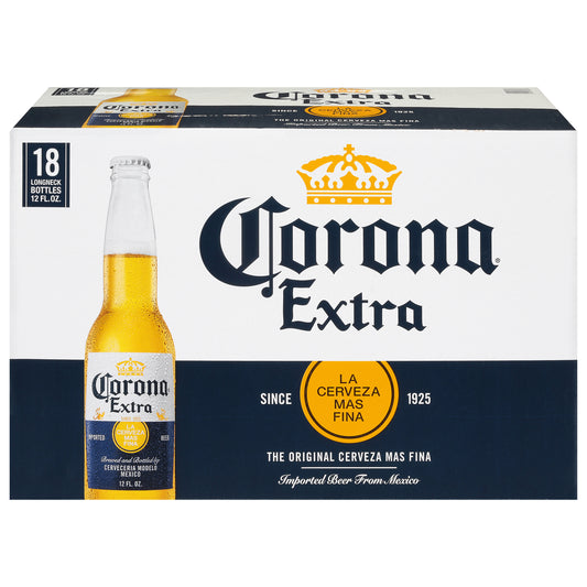 Botella de cerveza Corona Extra 18 unidades