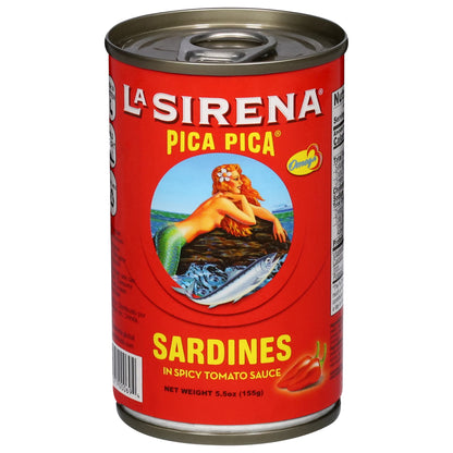 La Sirena Pica Pica Sardinas en Salsa de Tomate Picante 5.5 oz