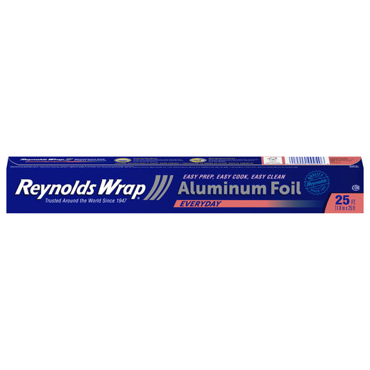 Papel de aluminio Reynolds Wrap de 7,62 m (25 pies) para uso diario (1 unidad)