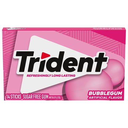 MONDELEZ GLOBAL LLC (SNACKS US) TRIDENT Chicle 14 unidades, paquete de 623749 516483 - TRIDENT Rediseño US - OLA 1 14 BARRITAS Inglés