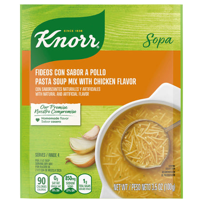 Mezcla para sopa de pasta con sabor a pollo Knorr de 99 g