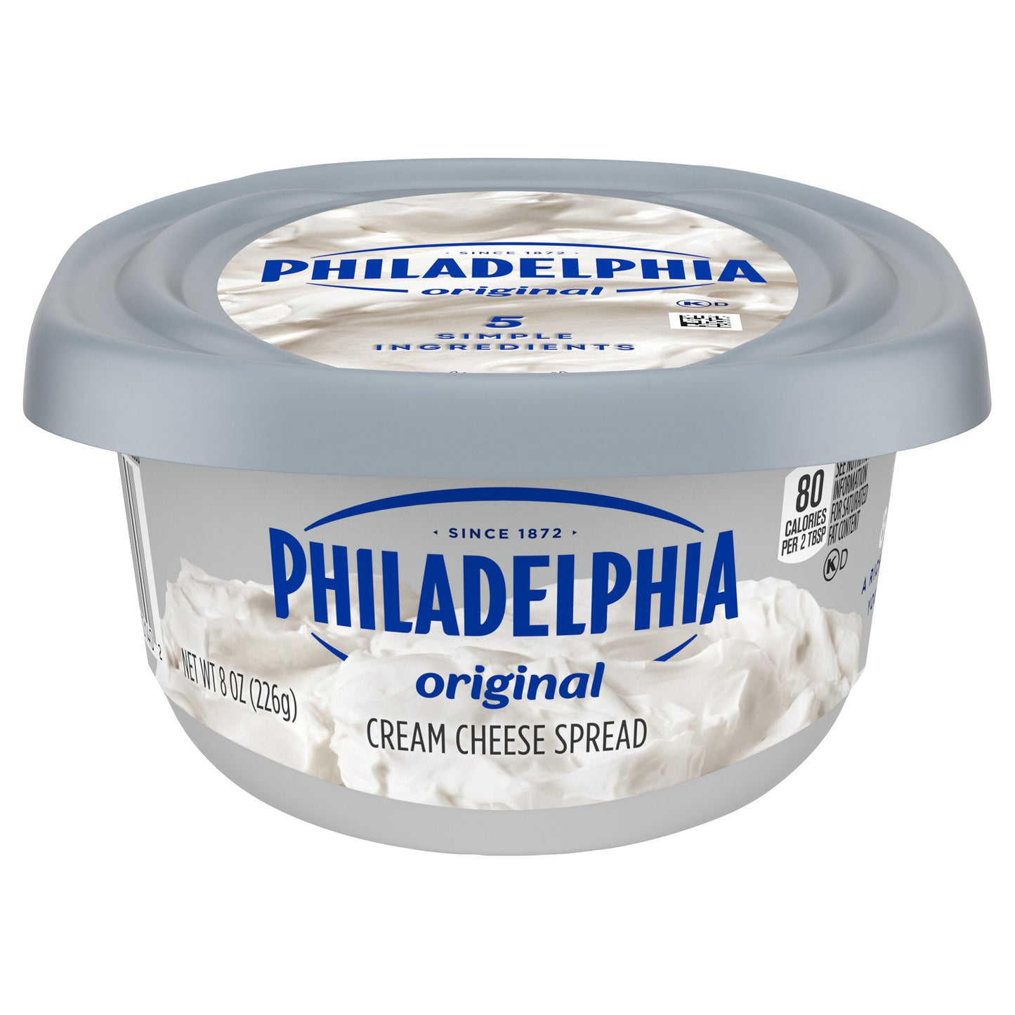 Queso crema Philadelphia Original, envase de 227 g (8 oz).