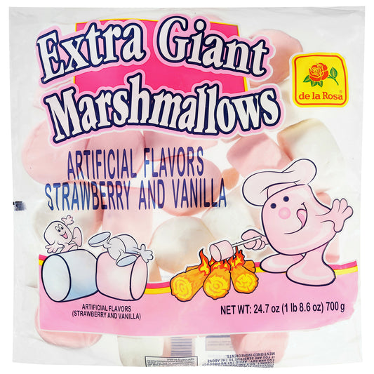 De La Rosa Strawberry and Vanilla Extra Giant Marshmallows 24.7 oz