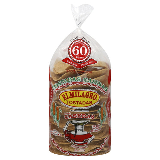El Milagro Tostadas 24 unidades