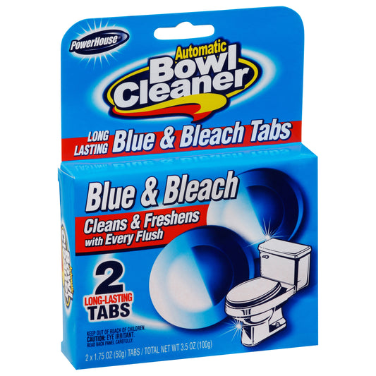 PowerHouse Blue & Bleach Tabs Automatic Bowl Cleaner 2 - 1.75 oz Tabs