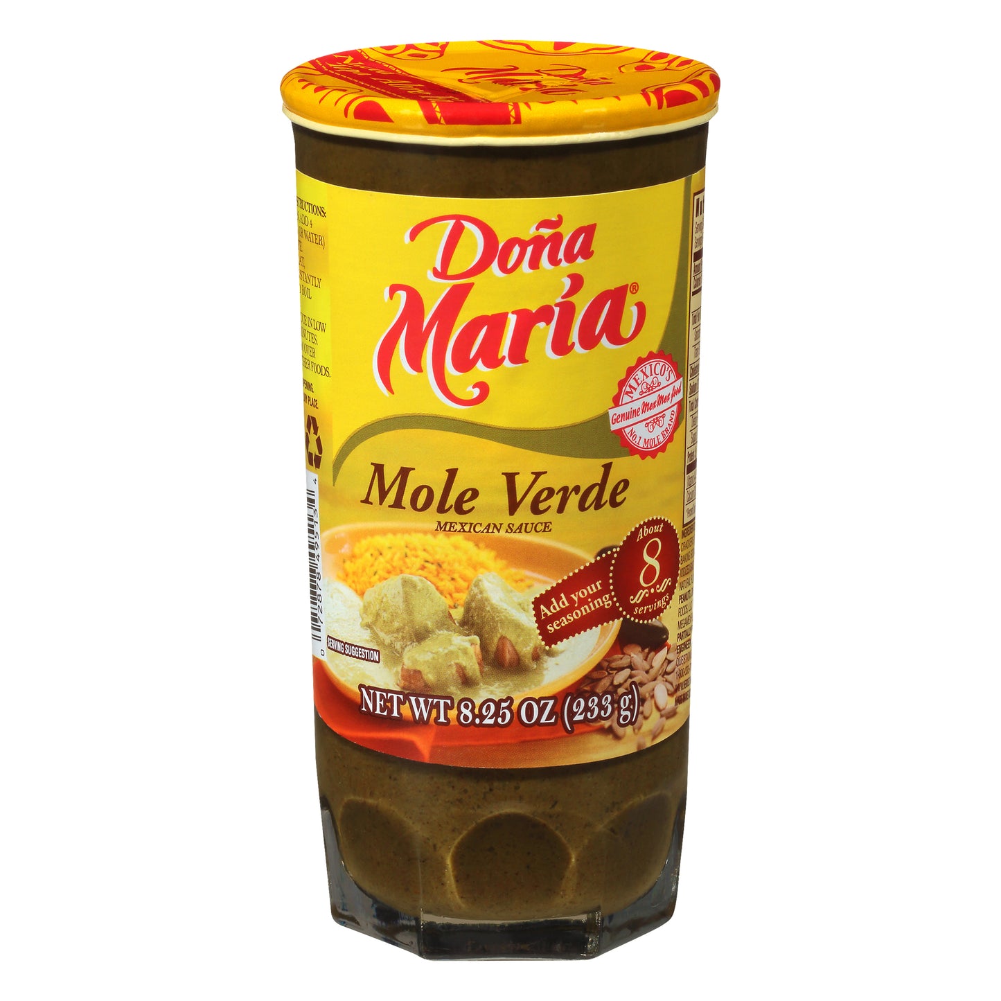 Salsa Mexicana Doña María® Mole Verde 8.25 oz. Frasco