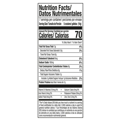 Gamesa Crackets Butter Flavored Crackers Natural And Artificial Flavor 3.4 Oz