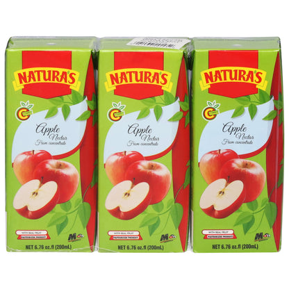 Néctar de manzana Natura a partir de concentrado, 3 bloques de 6,76 oz