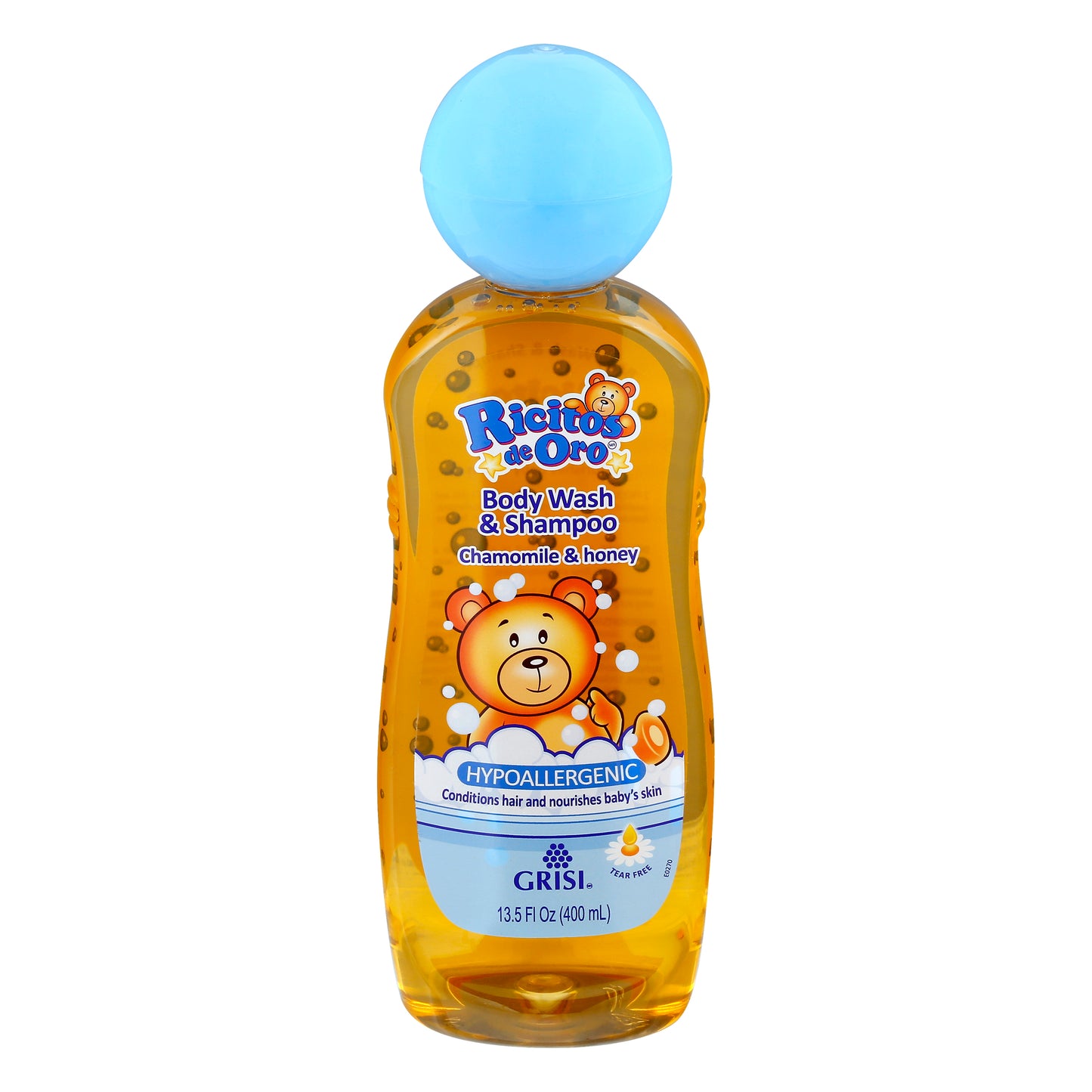 Gel de ducha y champú Ricitos de Oro de manzanilla y miel, 383 ml