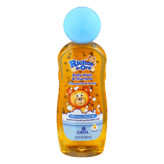 Gel de ducha y champú Ricitos de Oro de manzanilla y miel, 383 ml