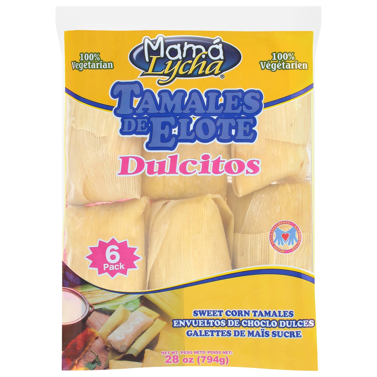Tamales de maíz dulce Mama Lycha, 6 unidades