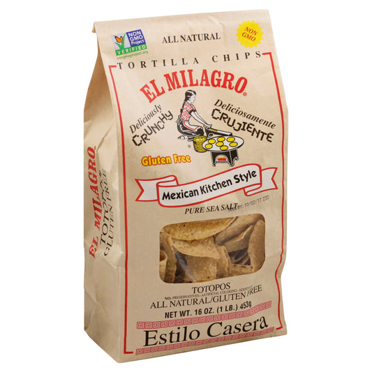 Chips de tortilla El Milagro 16 oz