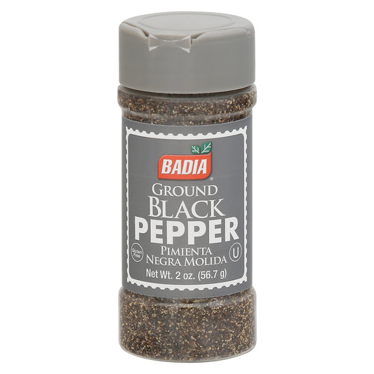Pimienta negra molida Badia 2 oz
