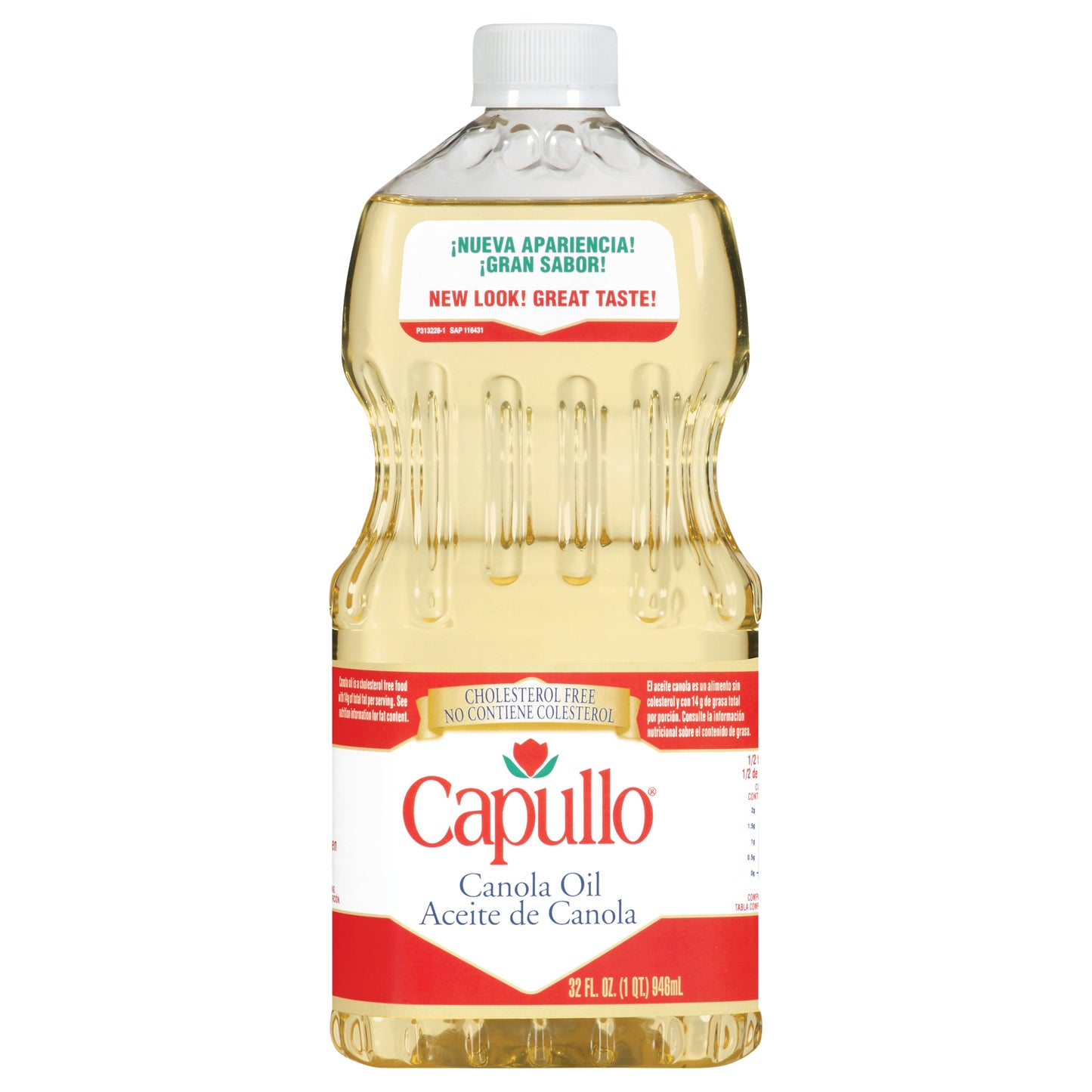 Capullo Canola Oil 32 fl. oz. Plastic Bottle