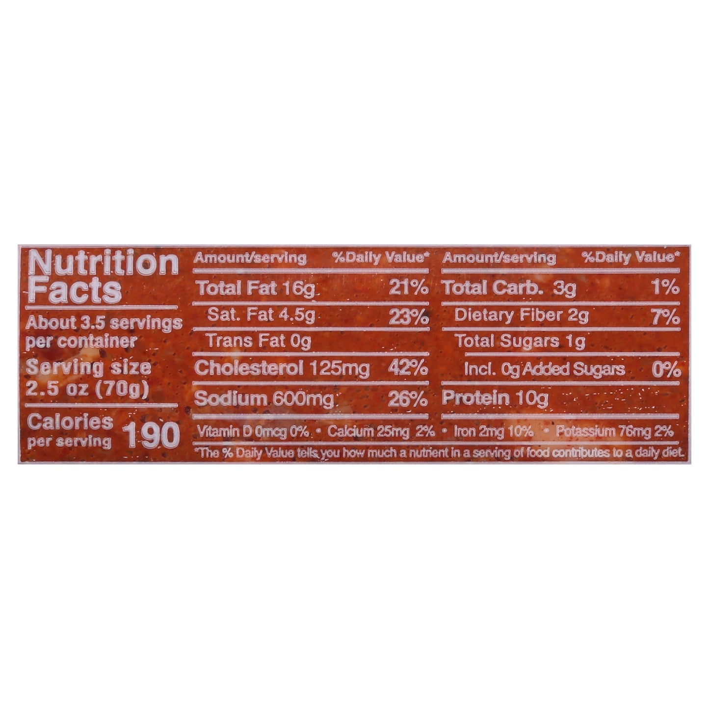 Chorizo ​​de cerdo Cacique® de 9 onzas