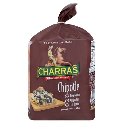 Tostadas Charras de Maíz Chipotle 8.8 oz