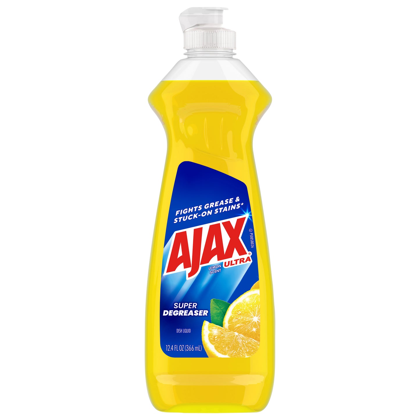 Jabón líquido para platos Ajax Ultra, aroma a limón, súper desengrasante, botella de 351 ml (12.4 oz).