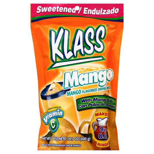 Mezcla para bebida de mango Klass de 14.1 onzas