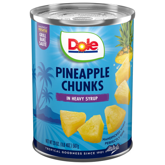 Trozos de piña Dole en almíbar espeso 20 oz