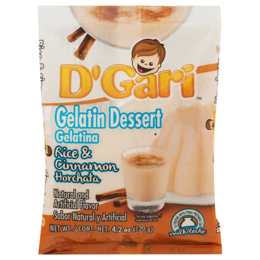 Postre de gelatina de horchata de arroz y canela D'Gari 4.2 oz