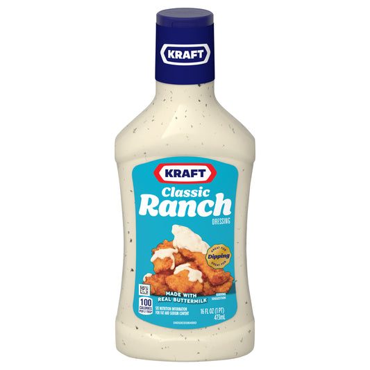 Aderezo para ensalada Kraft Classic Ranch, botella de 473 ml (16 onzas líquidas)
