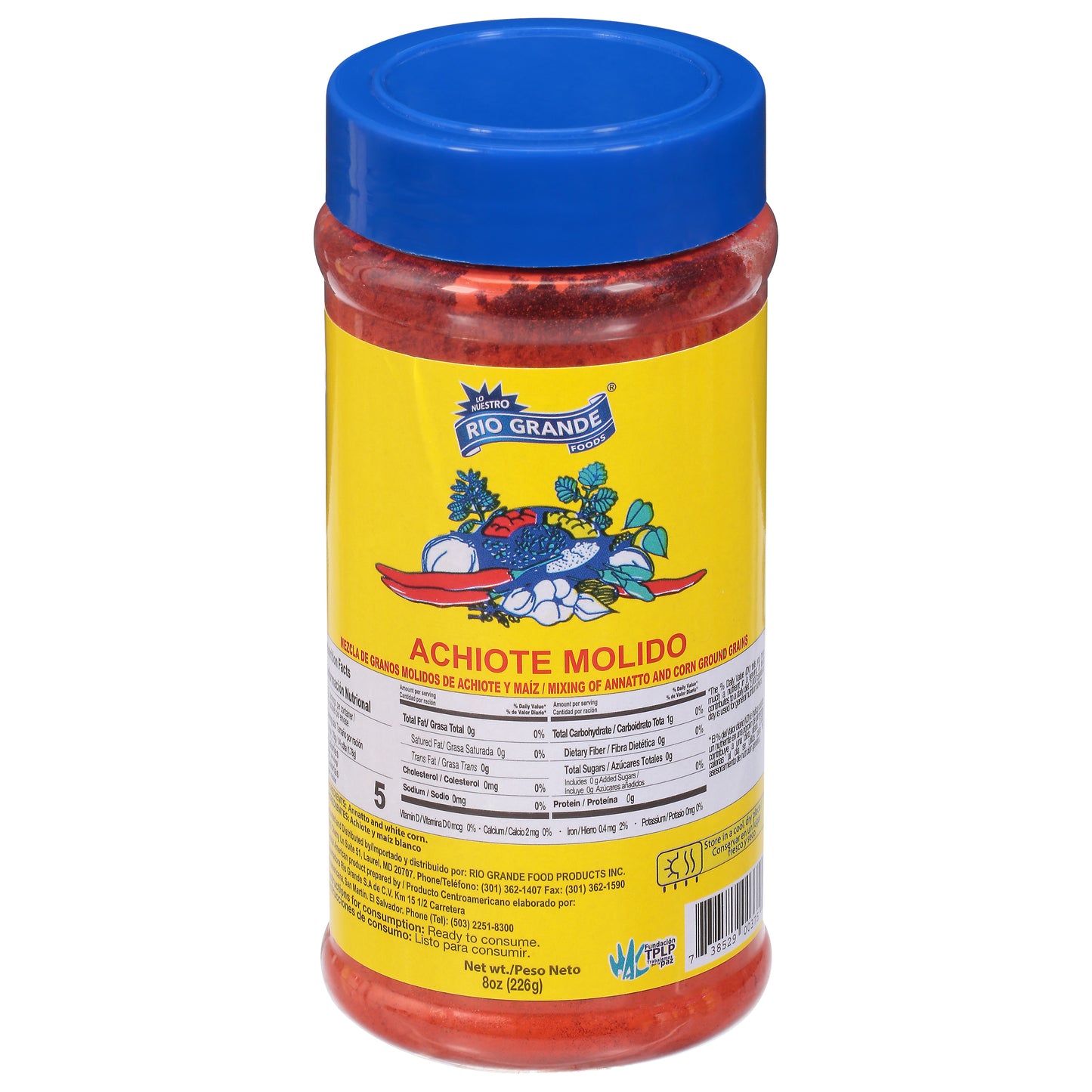 Rio Grande Foods Achiote Molido 1 8 oz