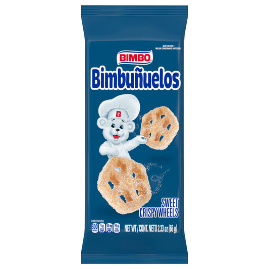 Bimbo Bimbunuelos Crujientes en Ruedas, Paquete de 4, 2.33 onzas