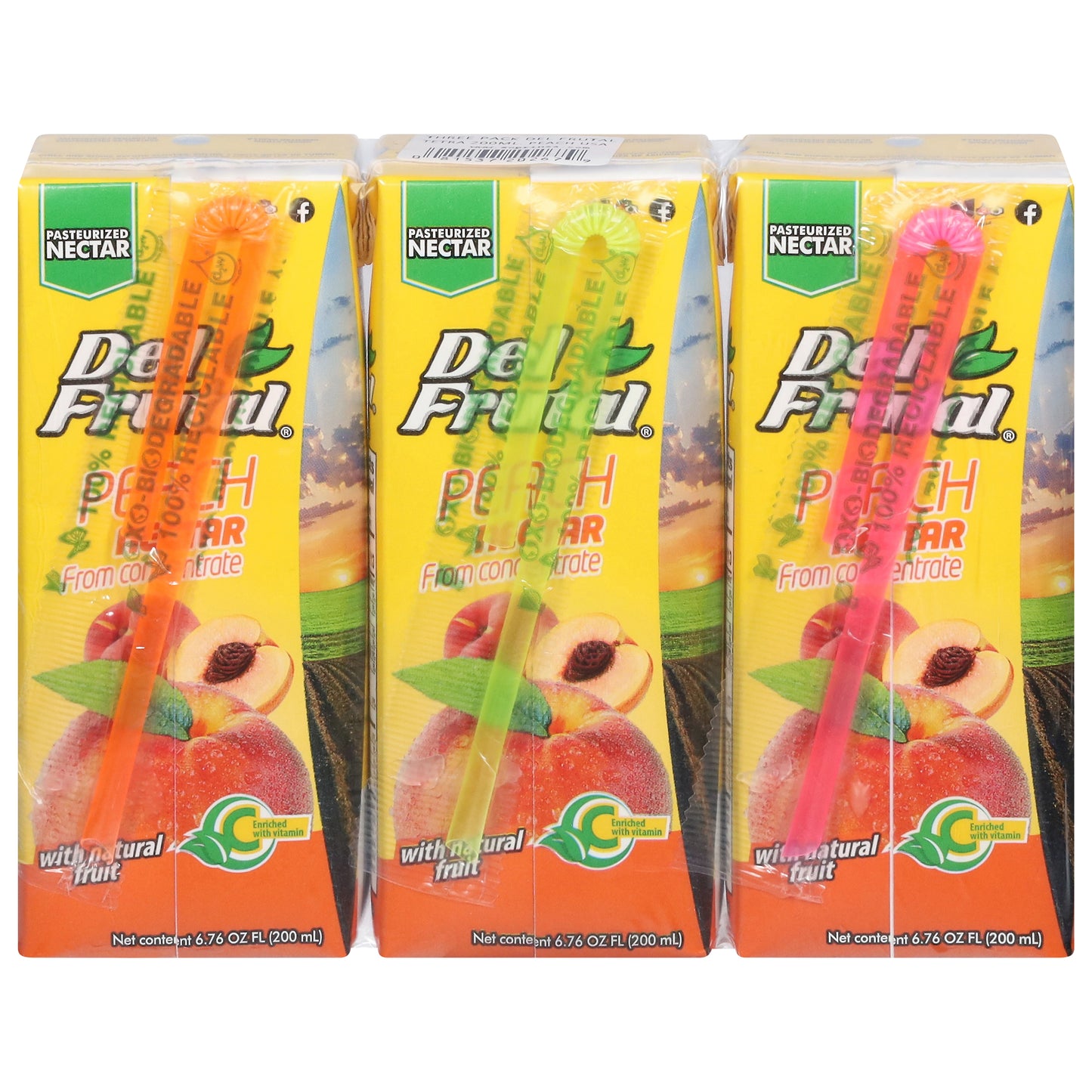Néctar de melocotón Del Frutal a partir de concentrado 3 - Cartones de 200 ml