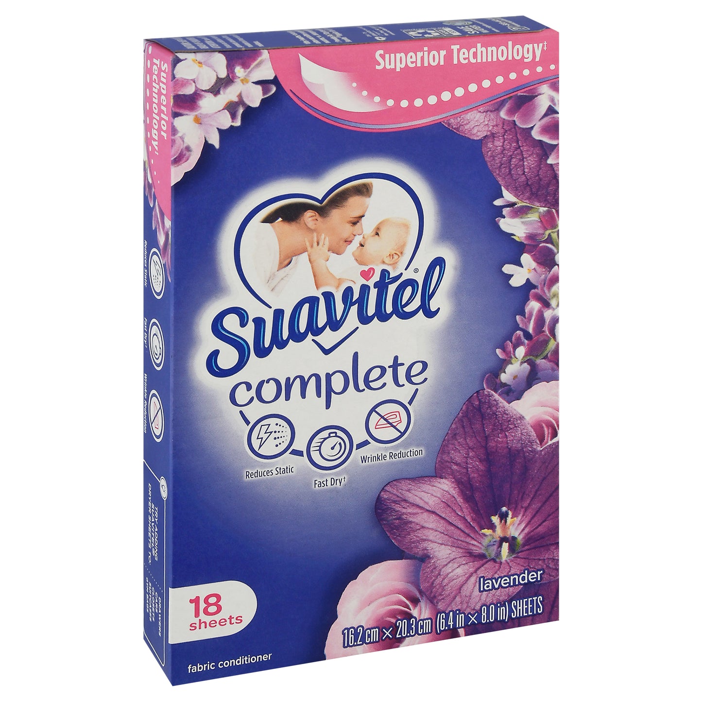 Suavitel Complete Suavanzado de Lavanda en Toallitas, 18 unidades