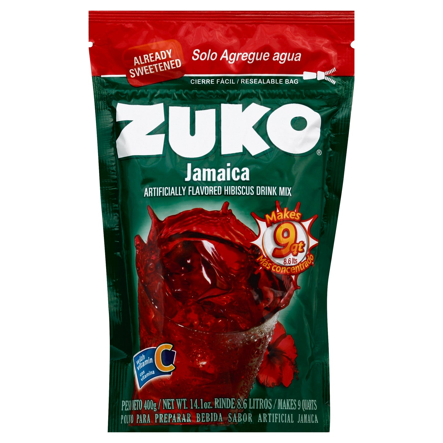 Zuko Mezcla para bebida de hibisco 14.1 oz