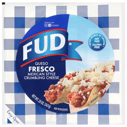 Queso fresco desmenuzado estilo mexicano FUD de 20 onzas